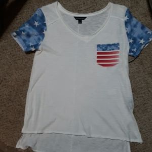 Rock & Republic T Women's American Flag design NWT